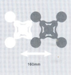 E-Movable Glass Manipulator Vacuum Suction Cups Has 160mm Linear Stroke